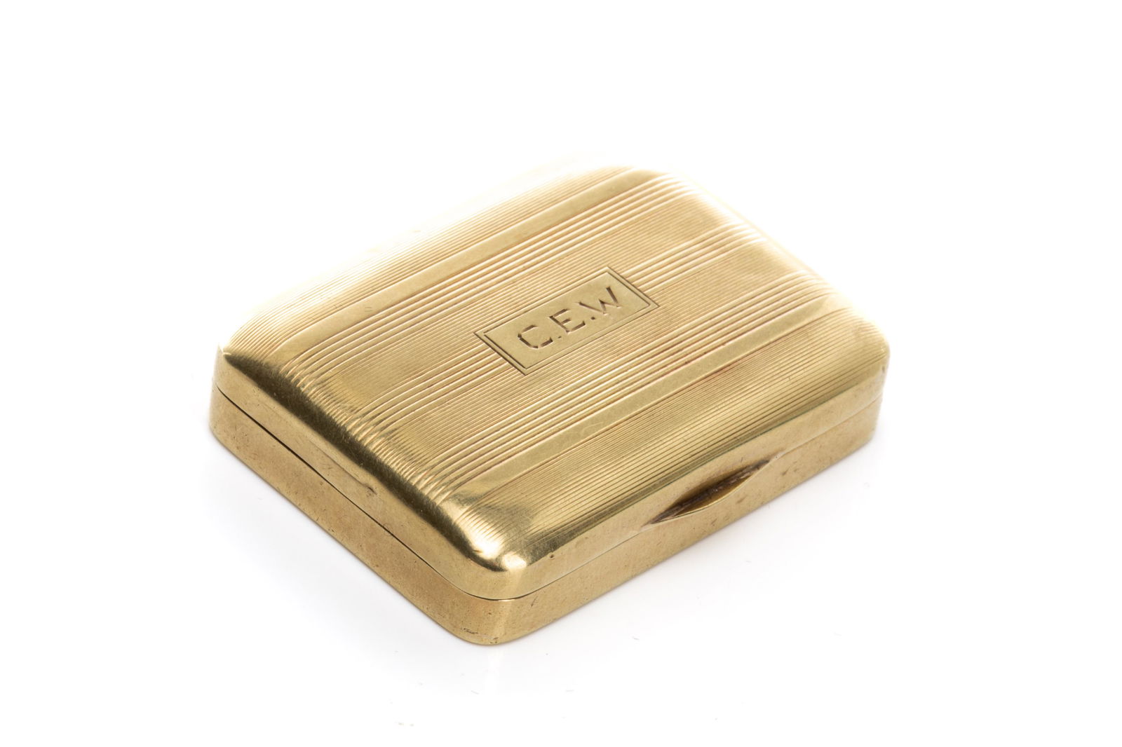 14K YELLOW GOLD CARTIER SNUFF BOX, 19g (1 of 4)