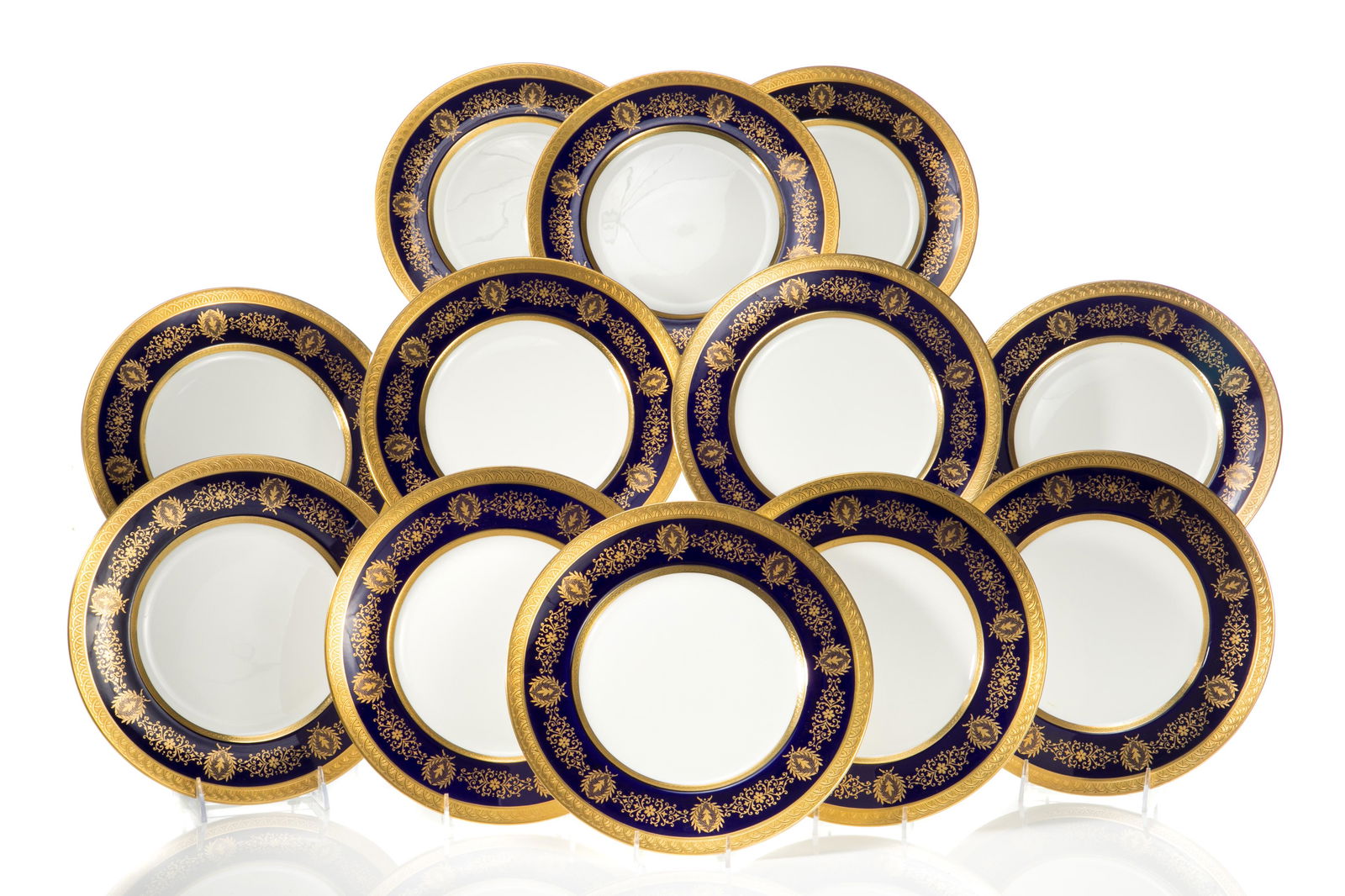 TWELVE COALPORT LADY ANNE DINNER PLATES (1 of 3)