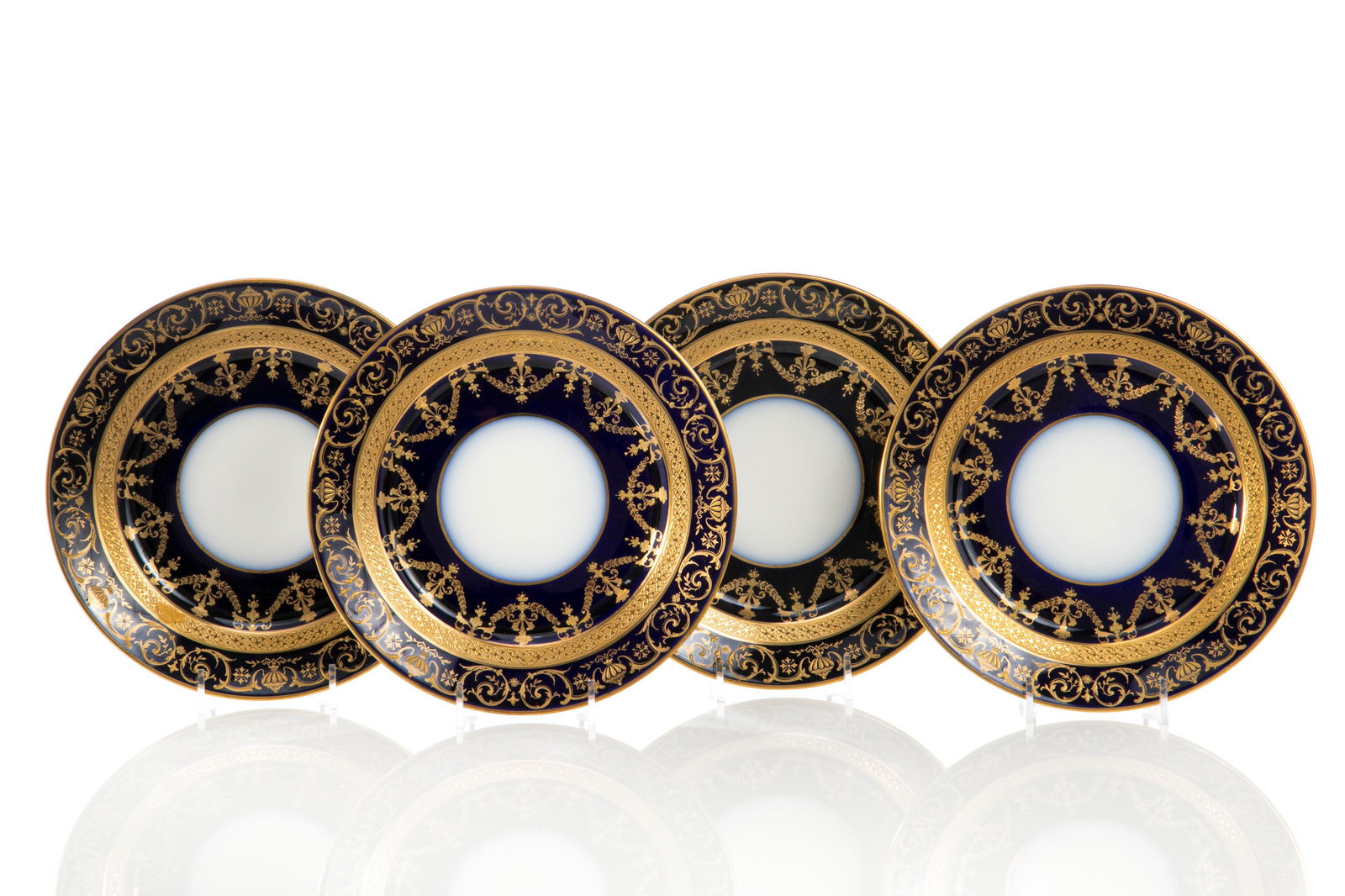 FOUR W. GUERIN LIMOGES PORCELAIN CABINET PLATES (1 of 2)