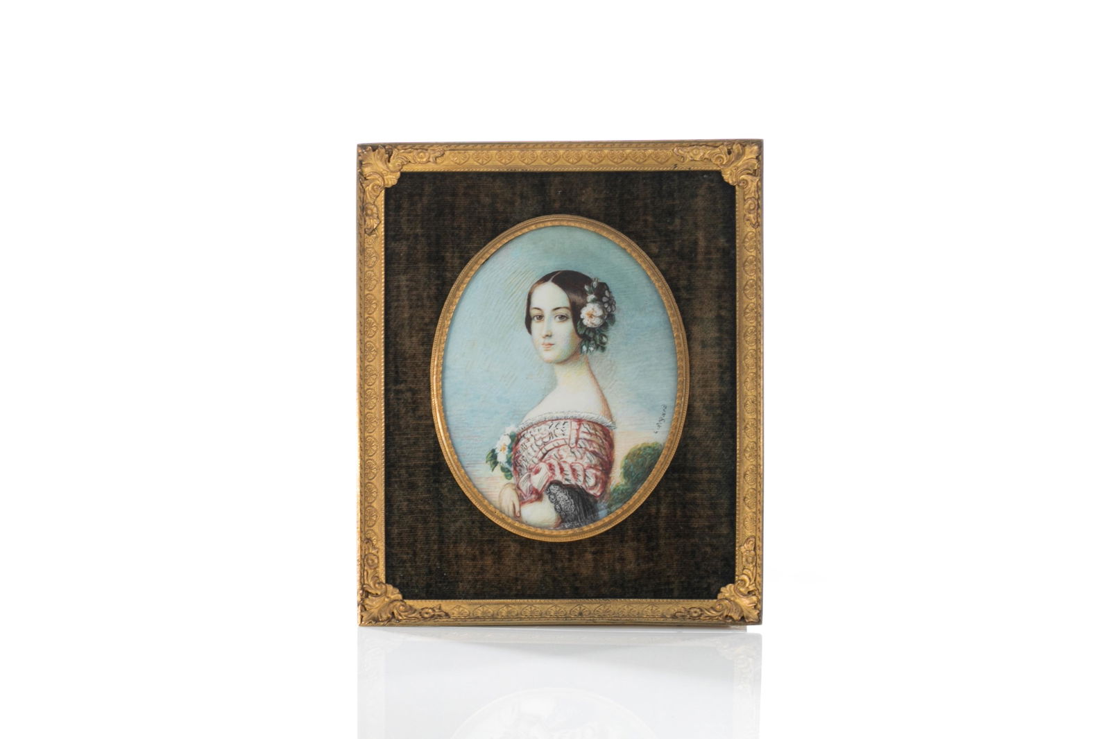 19th C PRINCESS DE JOINVILLE PORTRAIT MINIATURE (1 of 5)