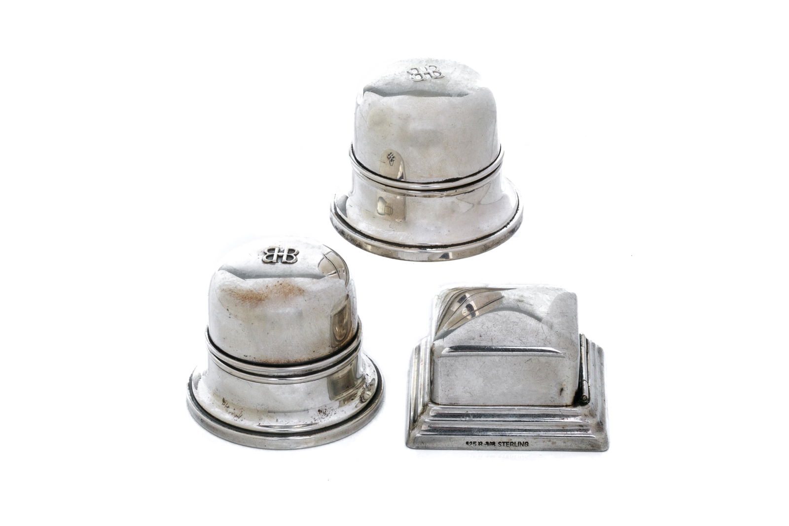 THREE CANADIAN SILVER RING BOXES (1 of 3)
