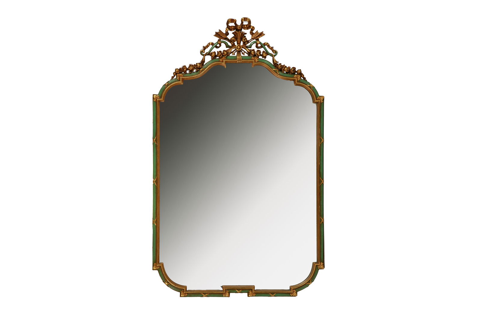 CARVED GILTWOOD FRAMED MIRROR (1 of 2)