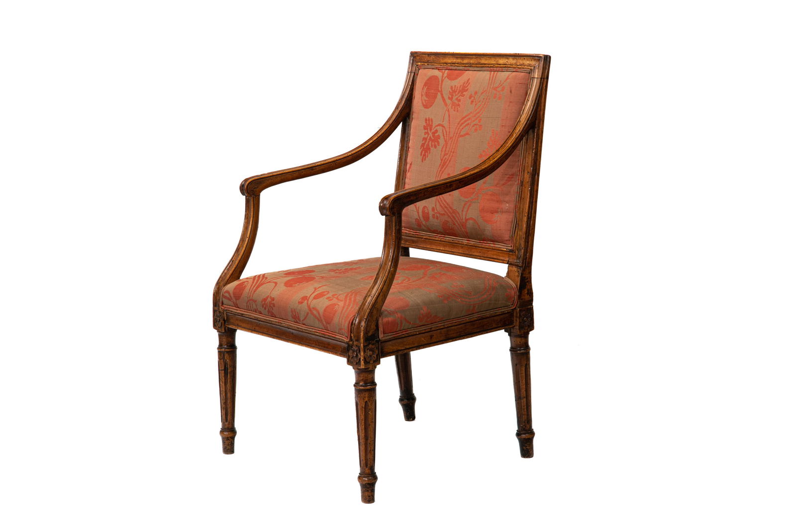LOUIS XVI STYLE WALNUT ARMCHAIR (1 of 6)