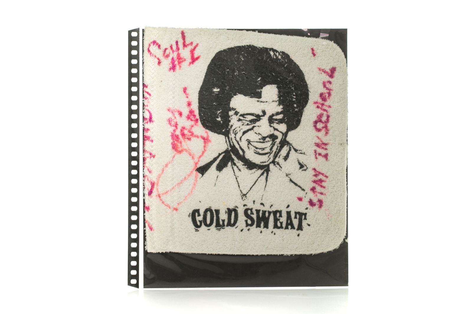 SIGNED PORTRAIT "COLD SWEAT" TOWEL (1 of 2)