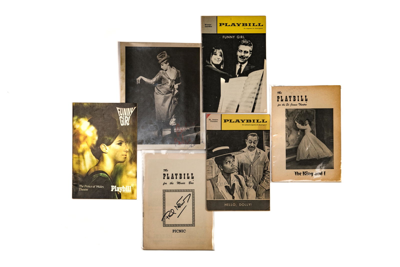 LOT OF 5 PLAYBILLS + SIGNED PHOTO (1 of 4)