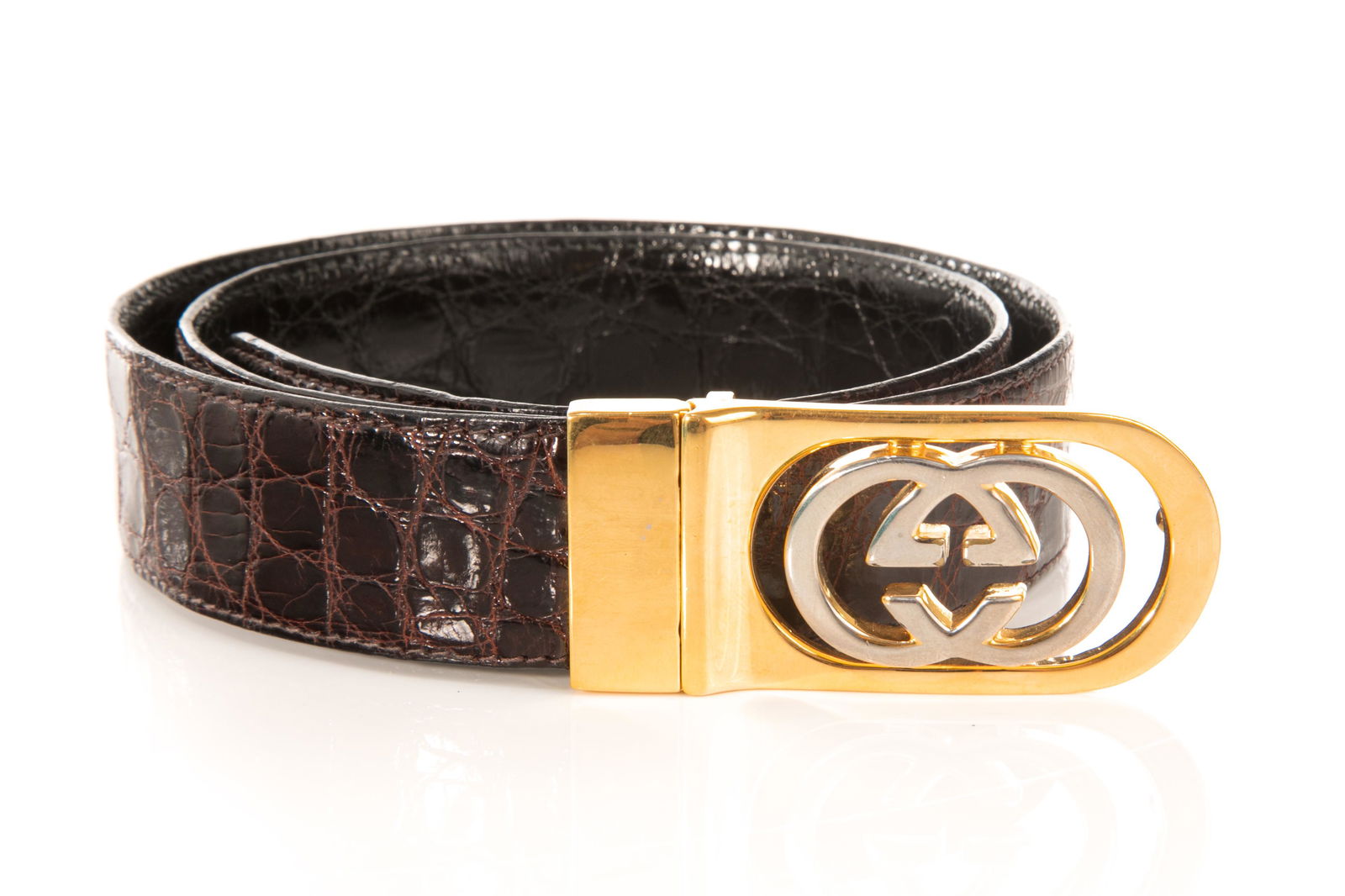 Gucci hot sale crocodile belt