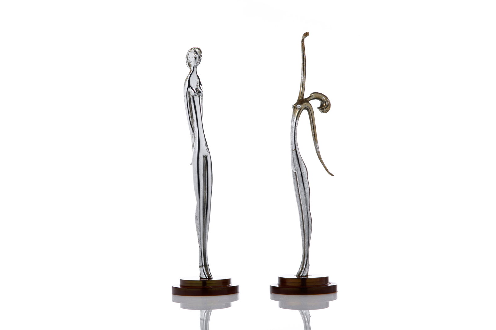 TWO ART DECO METAL FIGURES BY HAGENAUER (1 of 4)