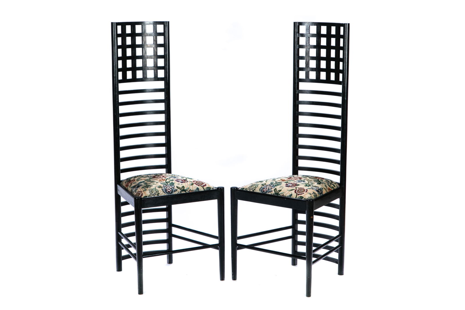 PAIR OF MACKINTOSH STYLE SIDE CHAIRS (1 of 4)