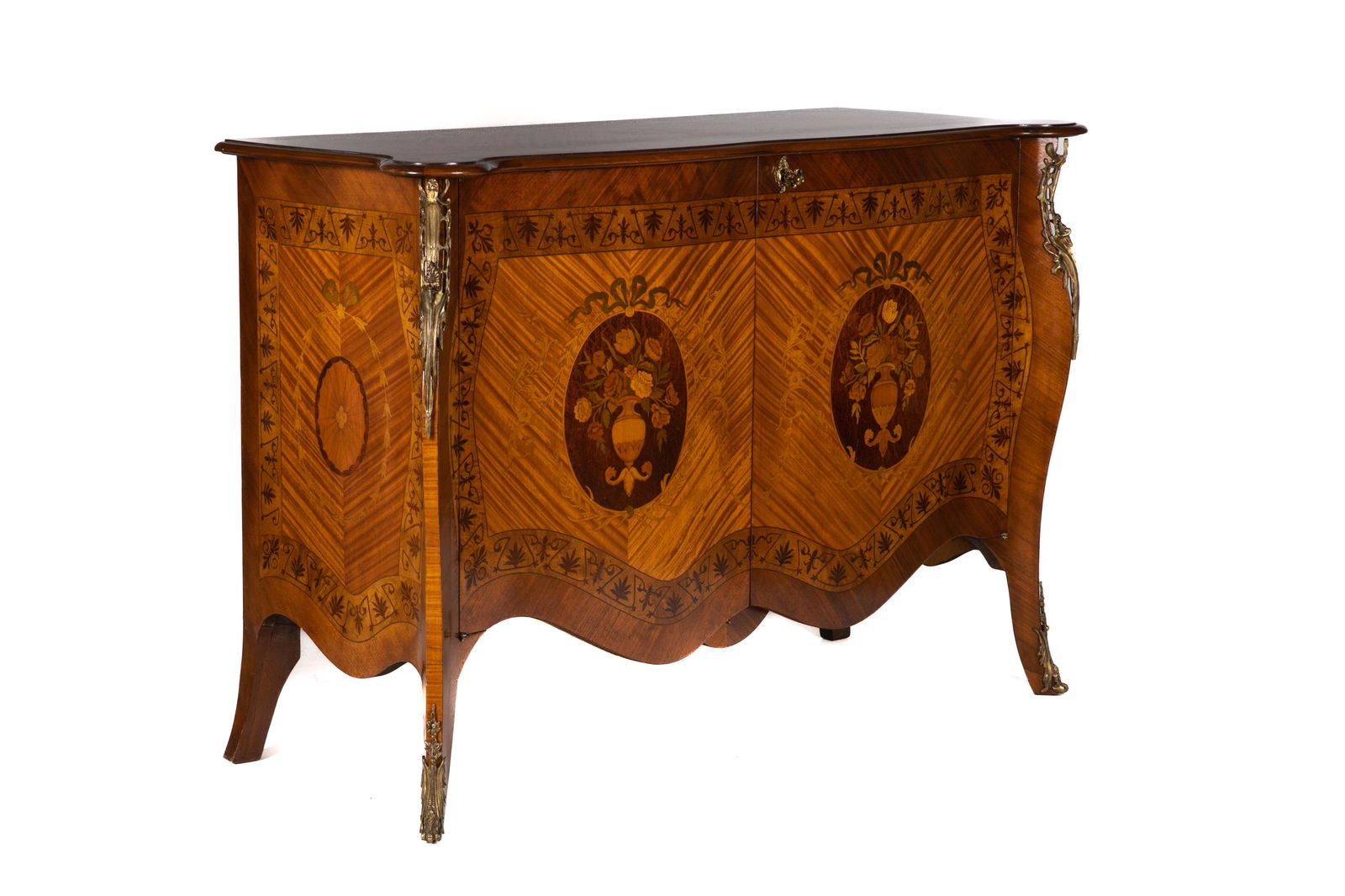 DECORATIVE MARQUETRY INLAY COMMODE (1 of 3)