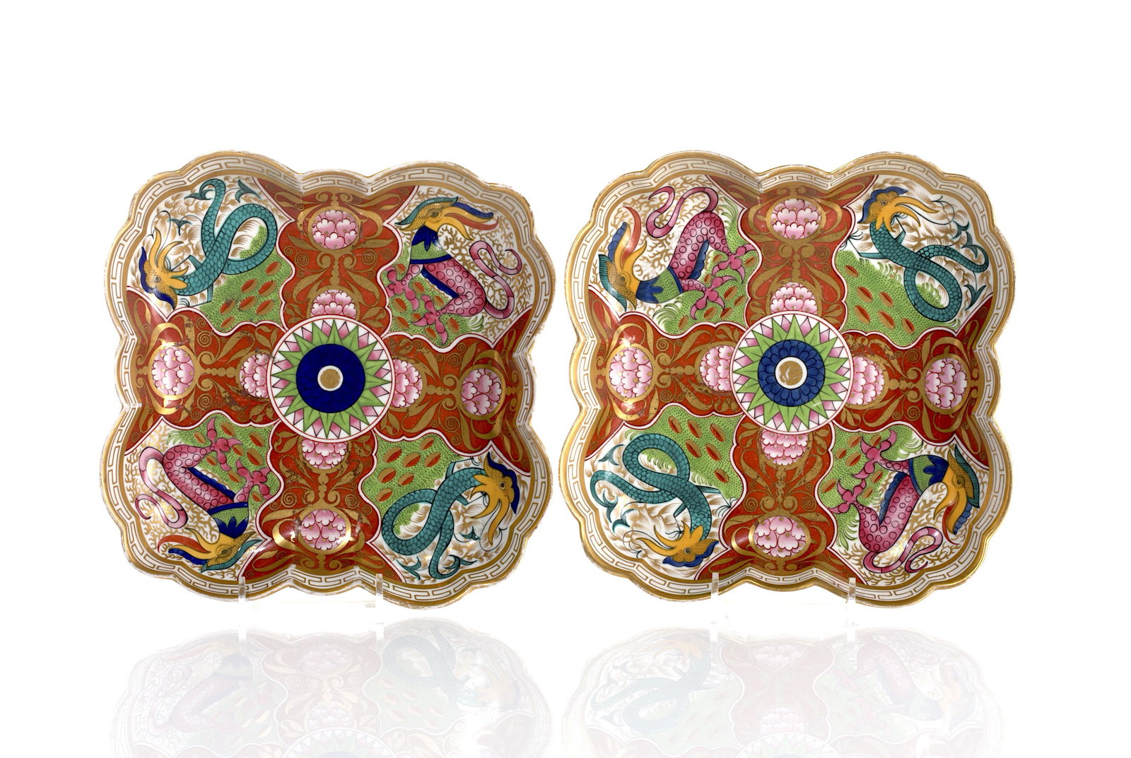 PAIR OF BARR, FLIGHT & BARR PORCELAIN DISHES (1 of 1)