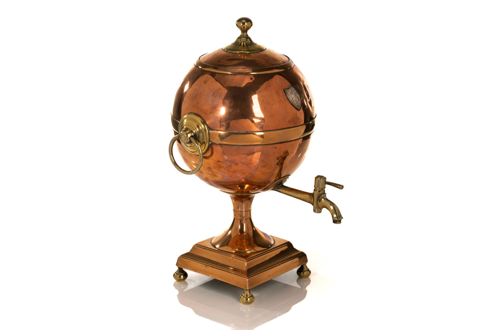 GEORGIAN COPPER & BRASS HOT WATER URN (1 of 3)