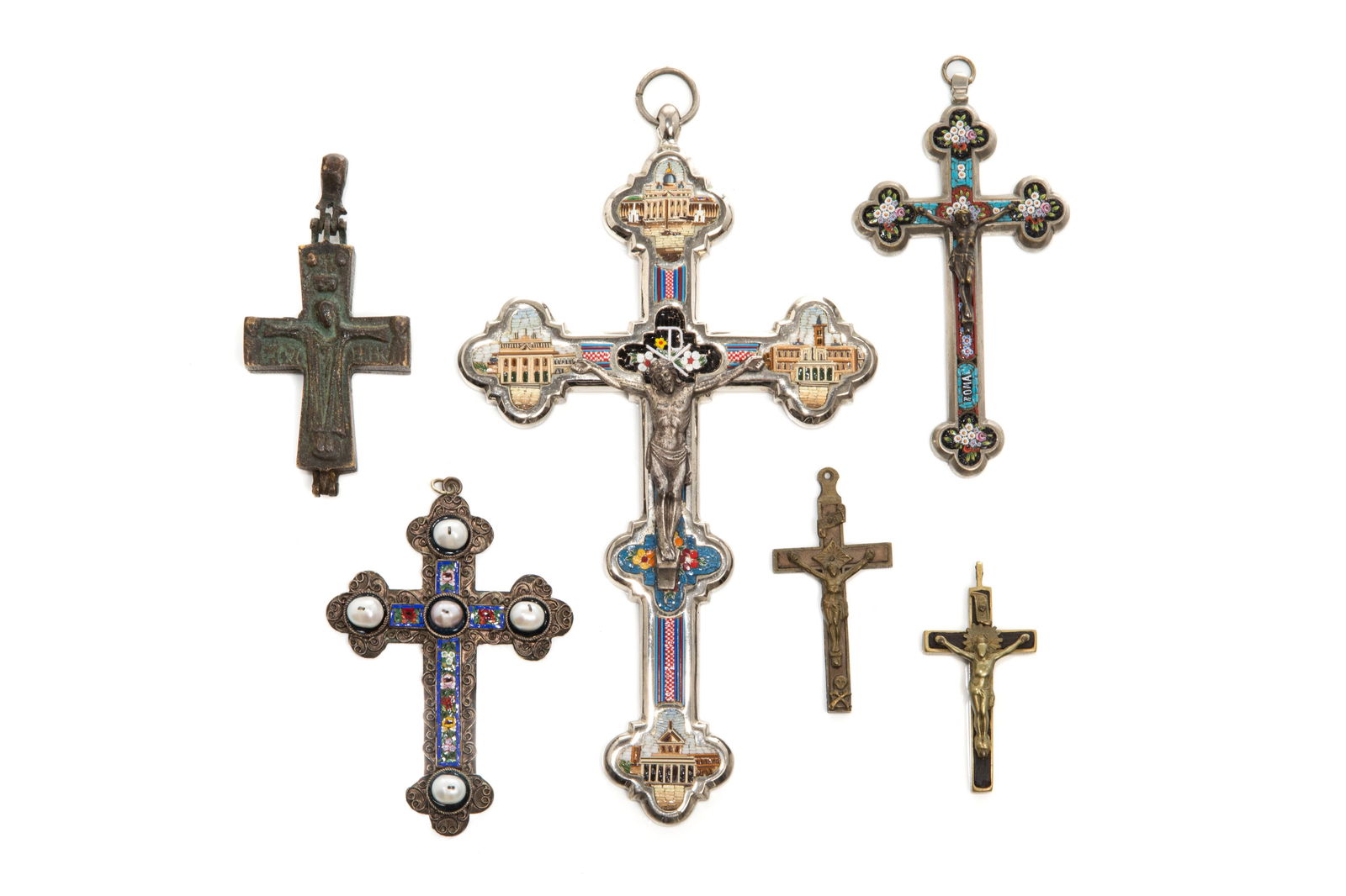 GROUP OF CROSS PENDANTS (1 of 1)
