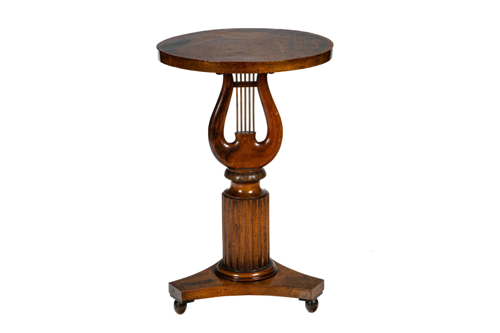 A FINE EMPIRE MAHOGANY OCCASIONAL TABLE (1 of 4)