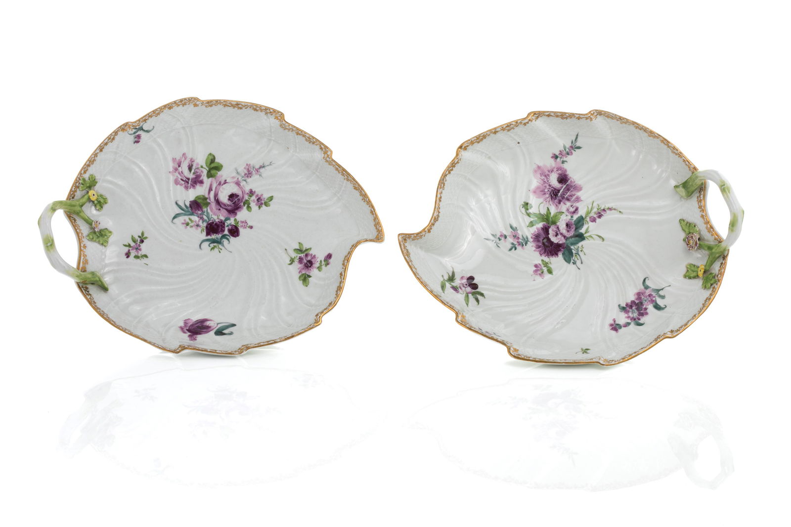 PAIR OF MEISSEN PORCELAIN DISHES (1 of 2)