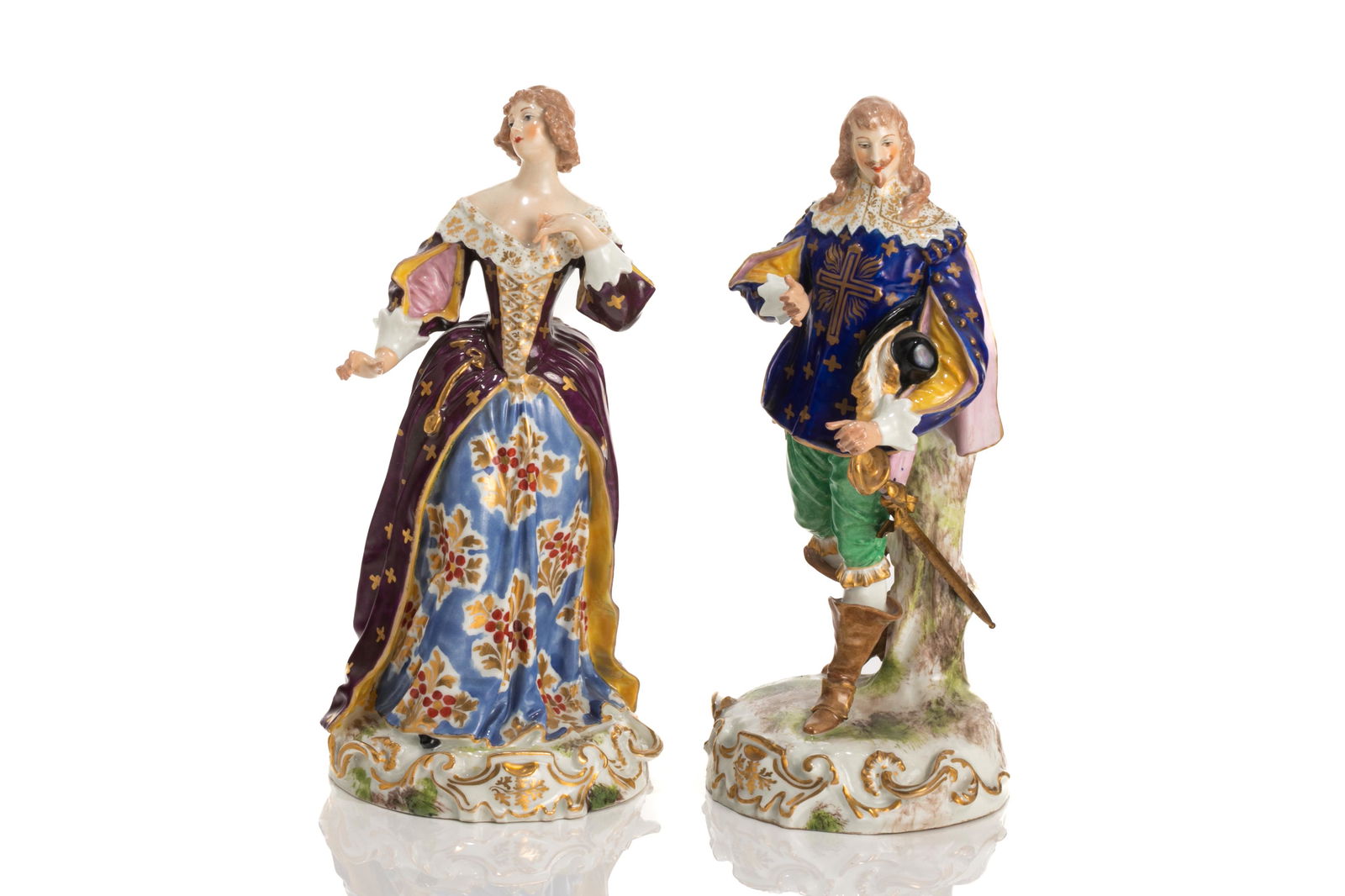 PAIR OF SAMSON PORCELAIN FIGURES (1 of 4)