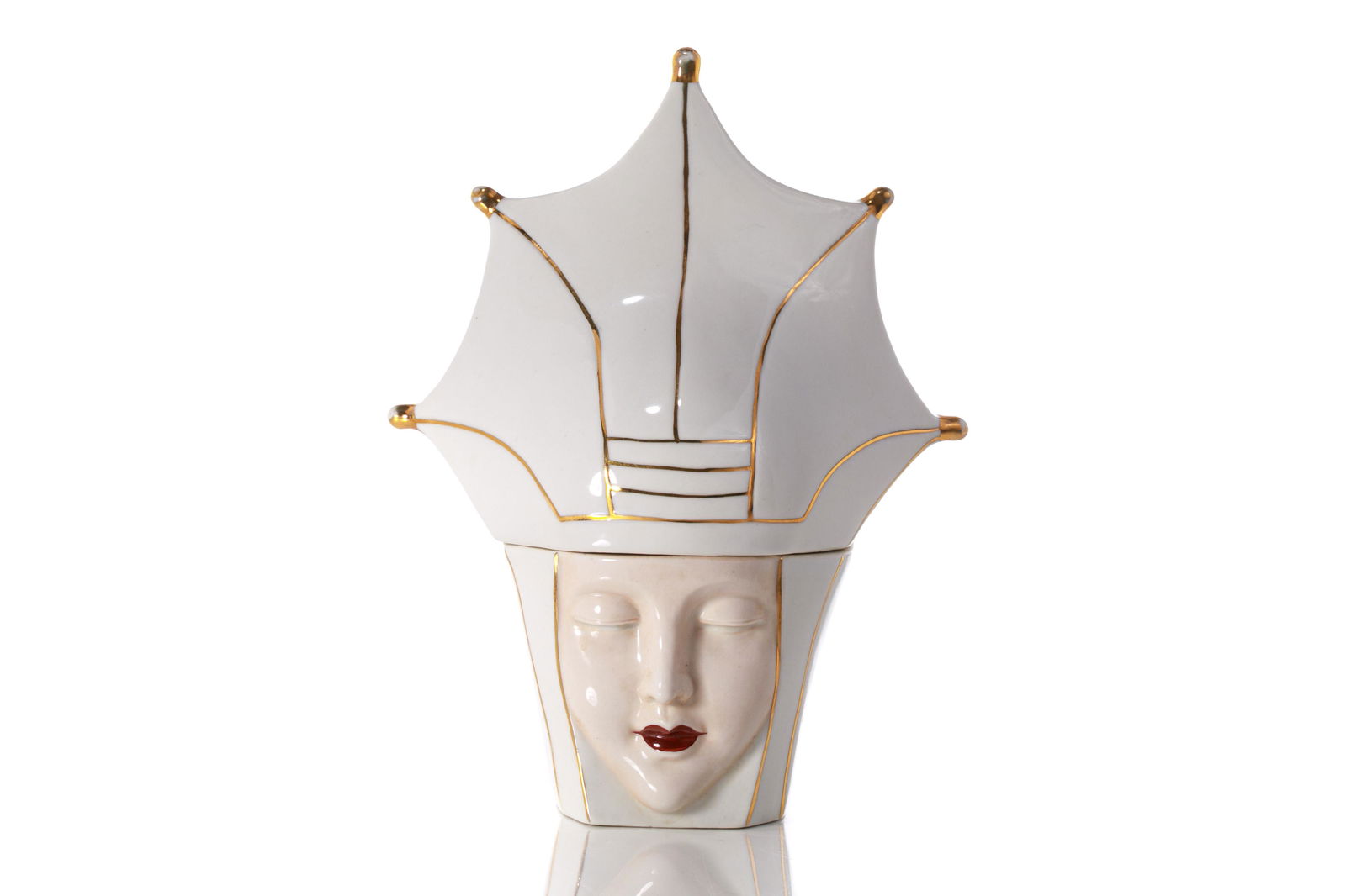 FRENCH ROBJ PORCELAIN BONBONNIERE (1 of 3)