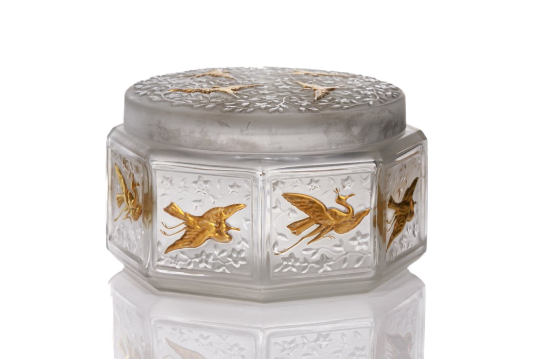 FRENCH ART DECO JULIEN VIARD GLASS DRESSER BOX (1 of 3)