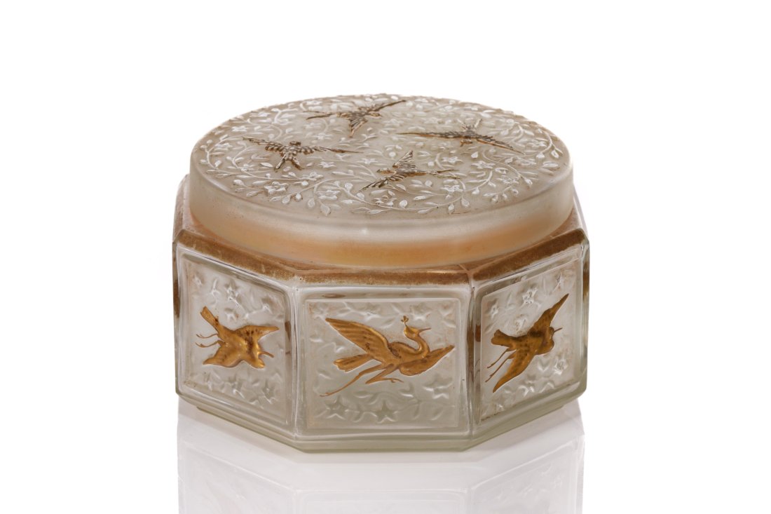 FRENCH ART DECO JULIEN VIARD GLASS DRESSER BOX (1 of 3)