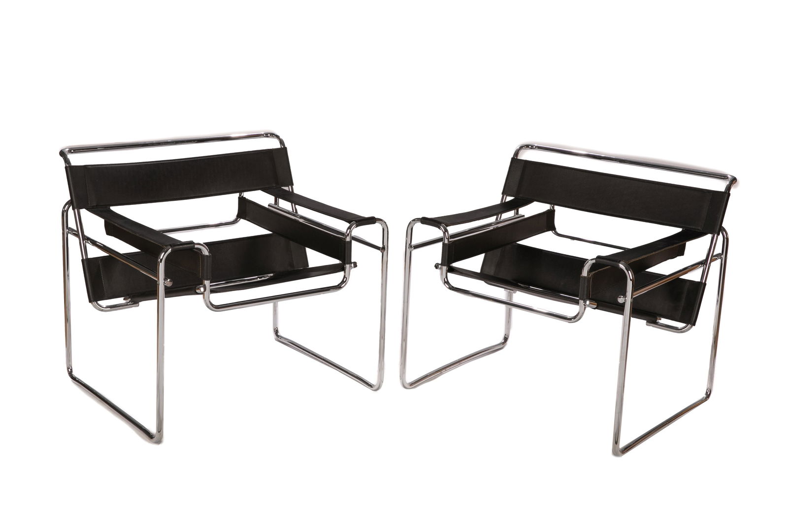 PAIR OF VINTAGE SLING BACK WASSILY CHAIRS (1 of 3)