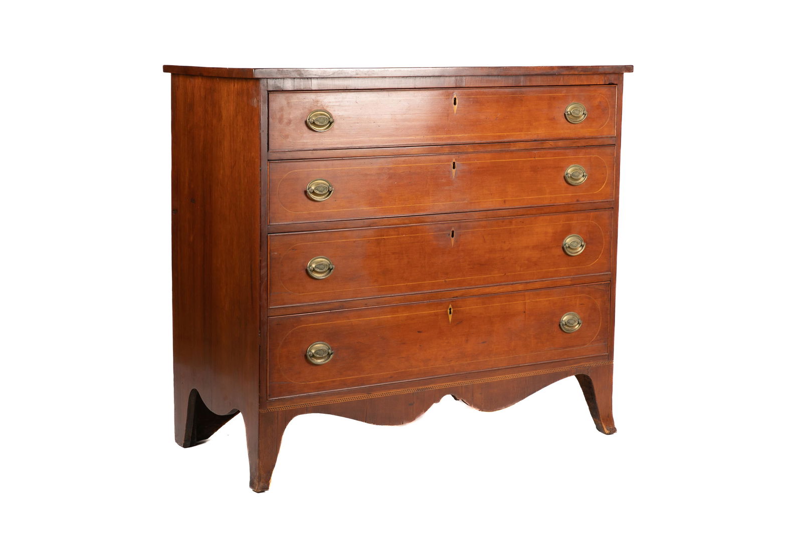 AMERICAN MAHOGANY FOUR DRAWER CHEST (1 of 4)