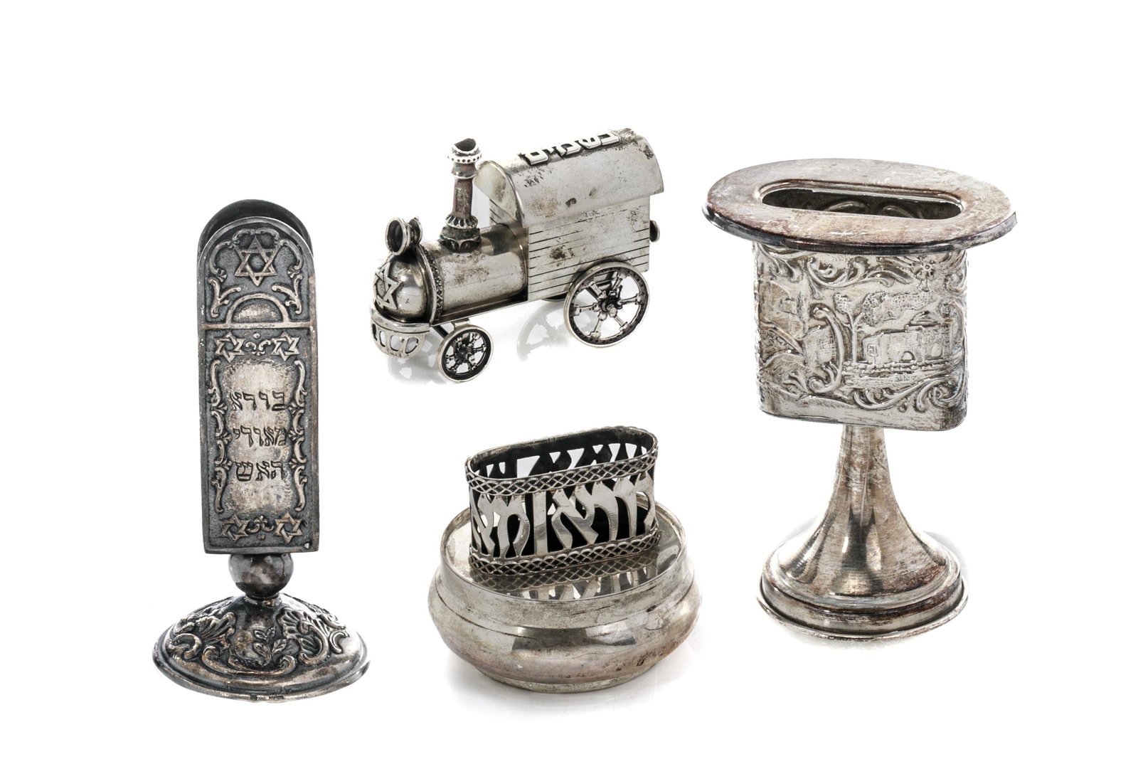 FOUR JUDAICA SILVER FOR HAVDALAH PIECES (1 of 3)