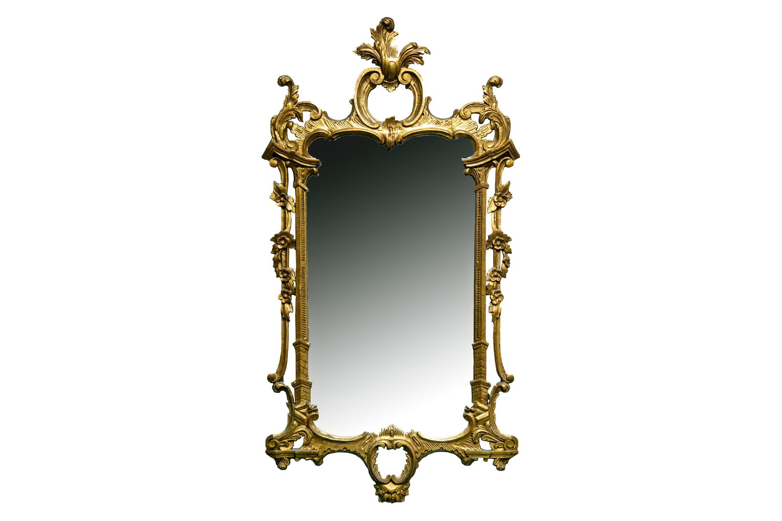 CHINOISERIE CHIPPENDALE STYLE GILDED MIRROR (1 of 1)