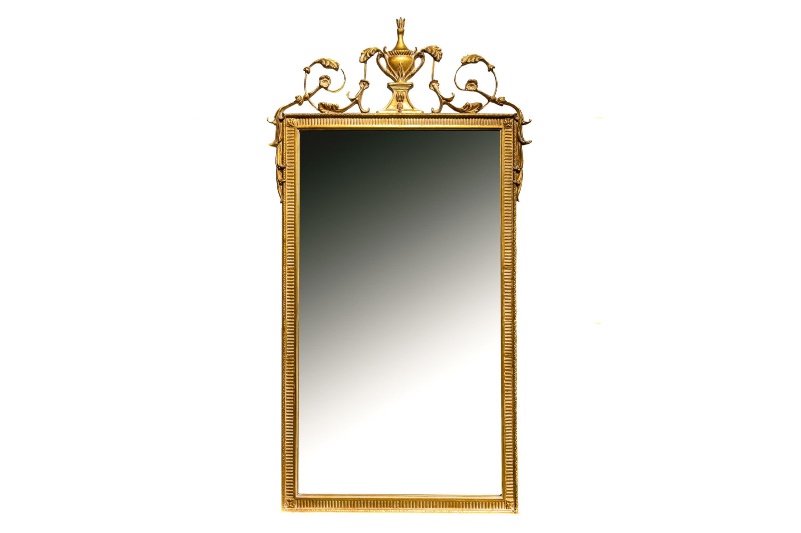 NEOCLASSICAL STYLE CARVED GILTWOOD MIRROR (1 of 1)