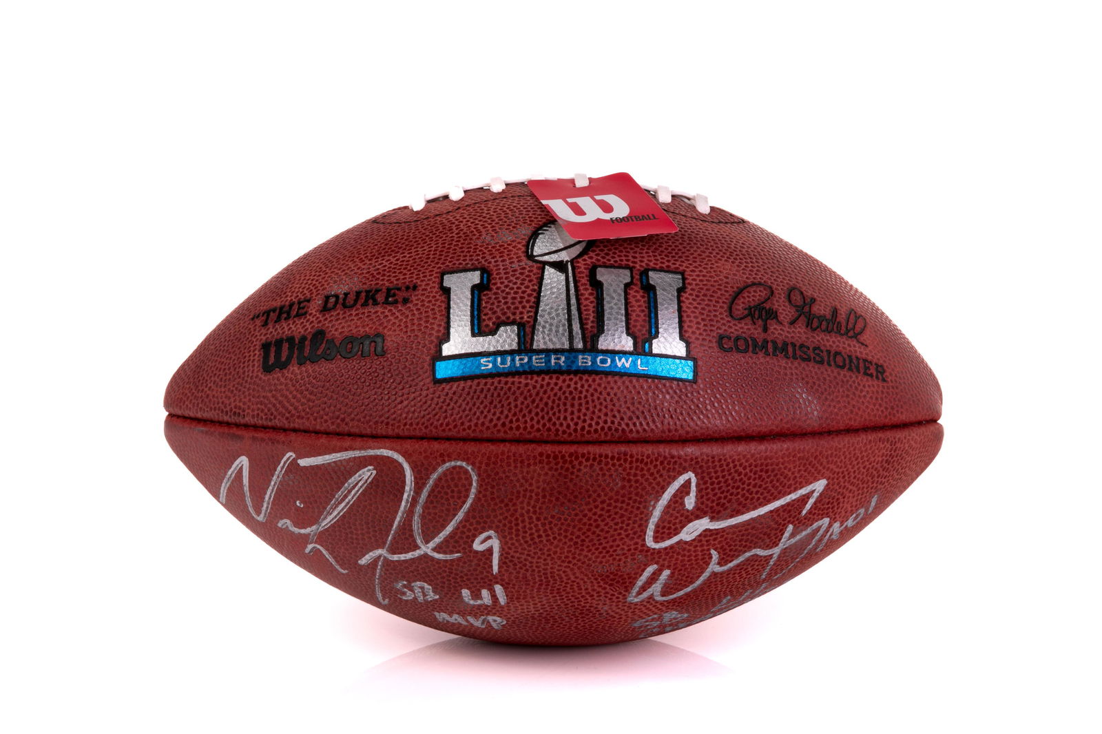 CARSON WENTZ & NICK FOLES SIGNED FOOTBALL (1 of 4)