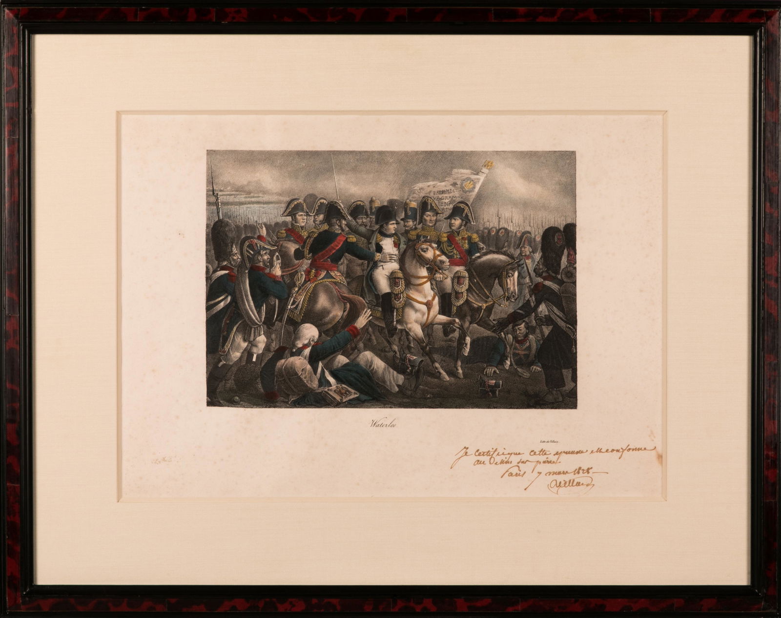 VILLAIN, JEAN-FRANCOIS. WATERLOO (SIGNED) (1 of 2)