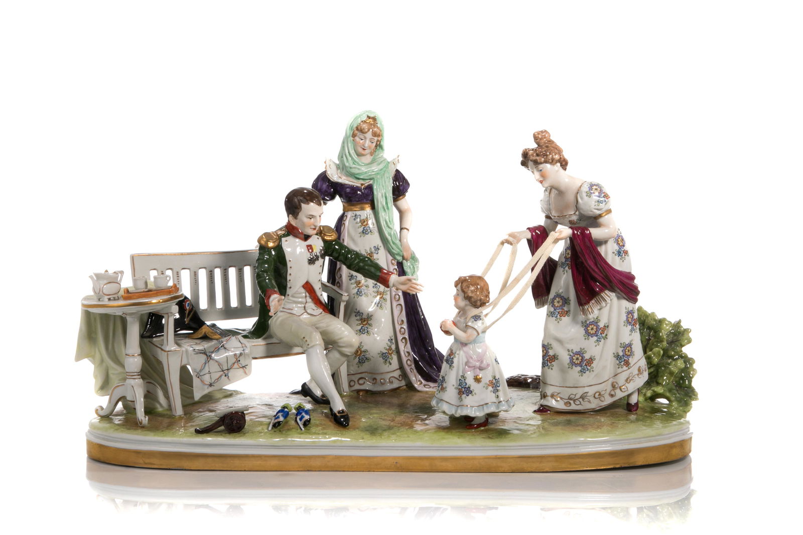 GERMAN PORCELAIN FIGURAL GROUP (1 of 3)