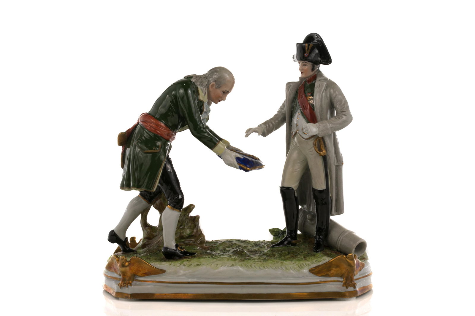 GERMAN PORCELAIN NAPOLEONIC FIGURAL GROUP (1 of 3)