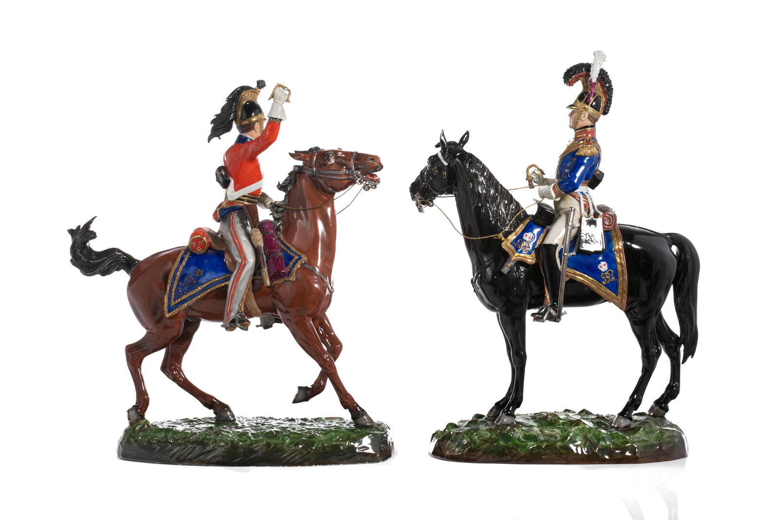 TWO GERMAN SITZENDORF PORCELAIN CALVARY FIGURES (1 of 5)