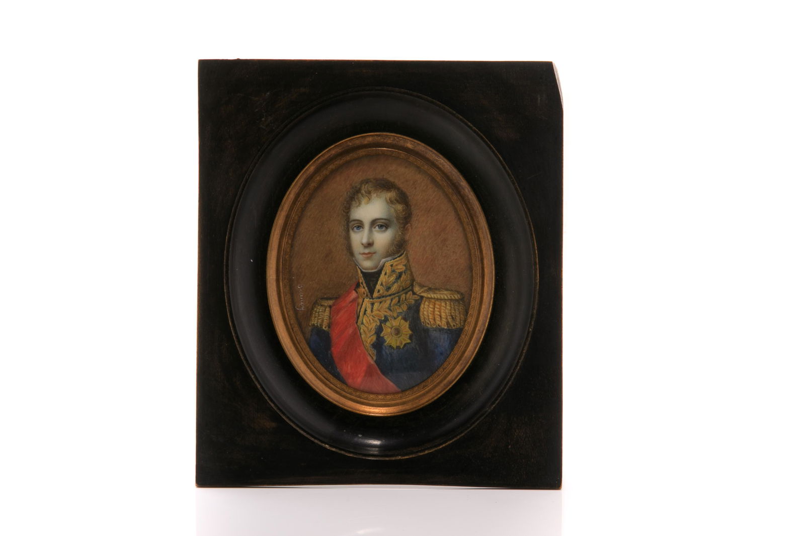 19th C PORTRAIT MINIATURE OF MARSHALL NEY (1 of 3)
