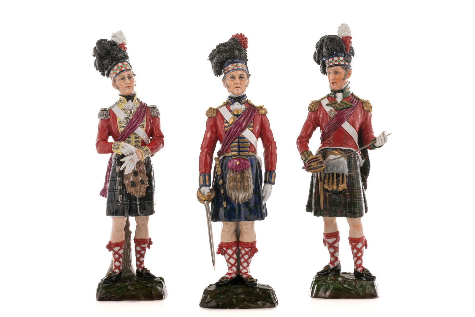 THREE GERMAN PORCELAIN FIGURES (1 of 5)