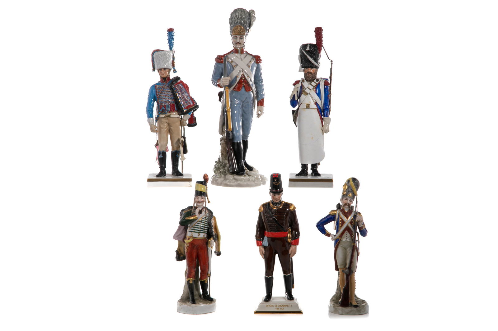 GROUP OF NAPOLEONIC PORCELAIN FIGURES (1 of 2)