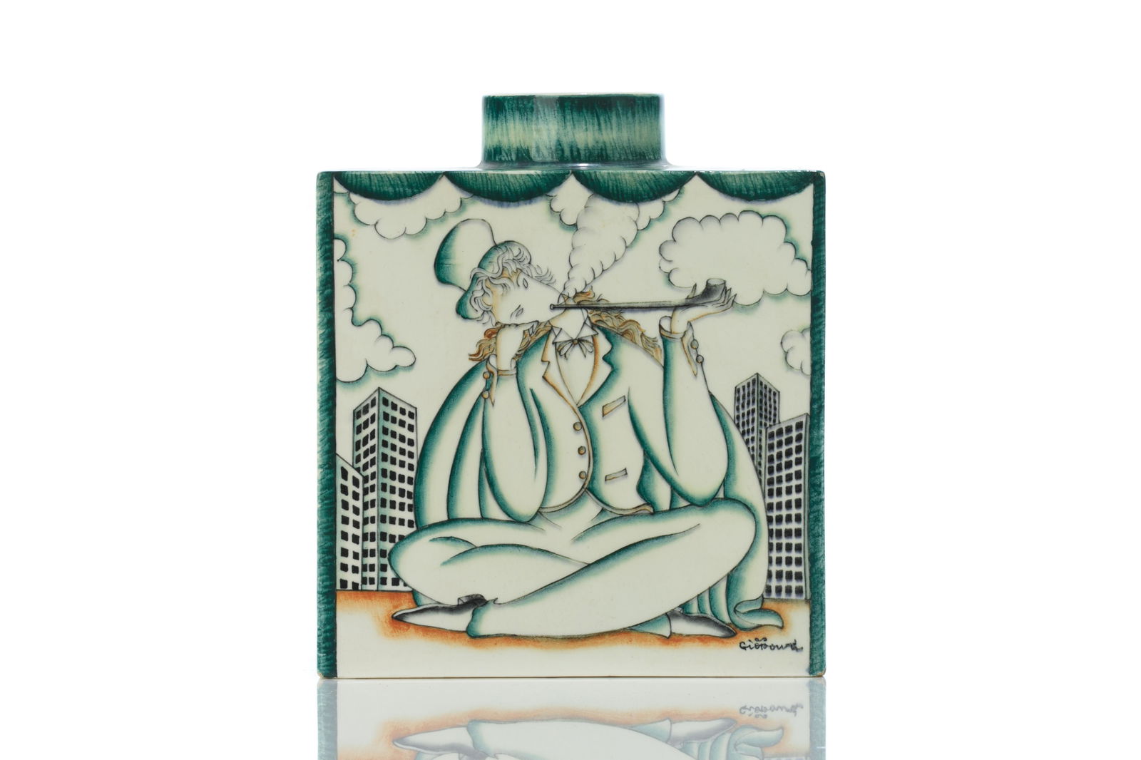 GIO PONTI RECTANGULAR VASE FOR RICHARD GINORI (1 of 4)