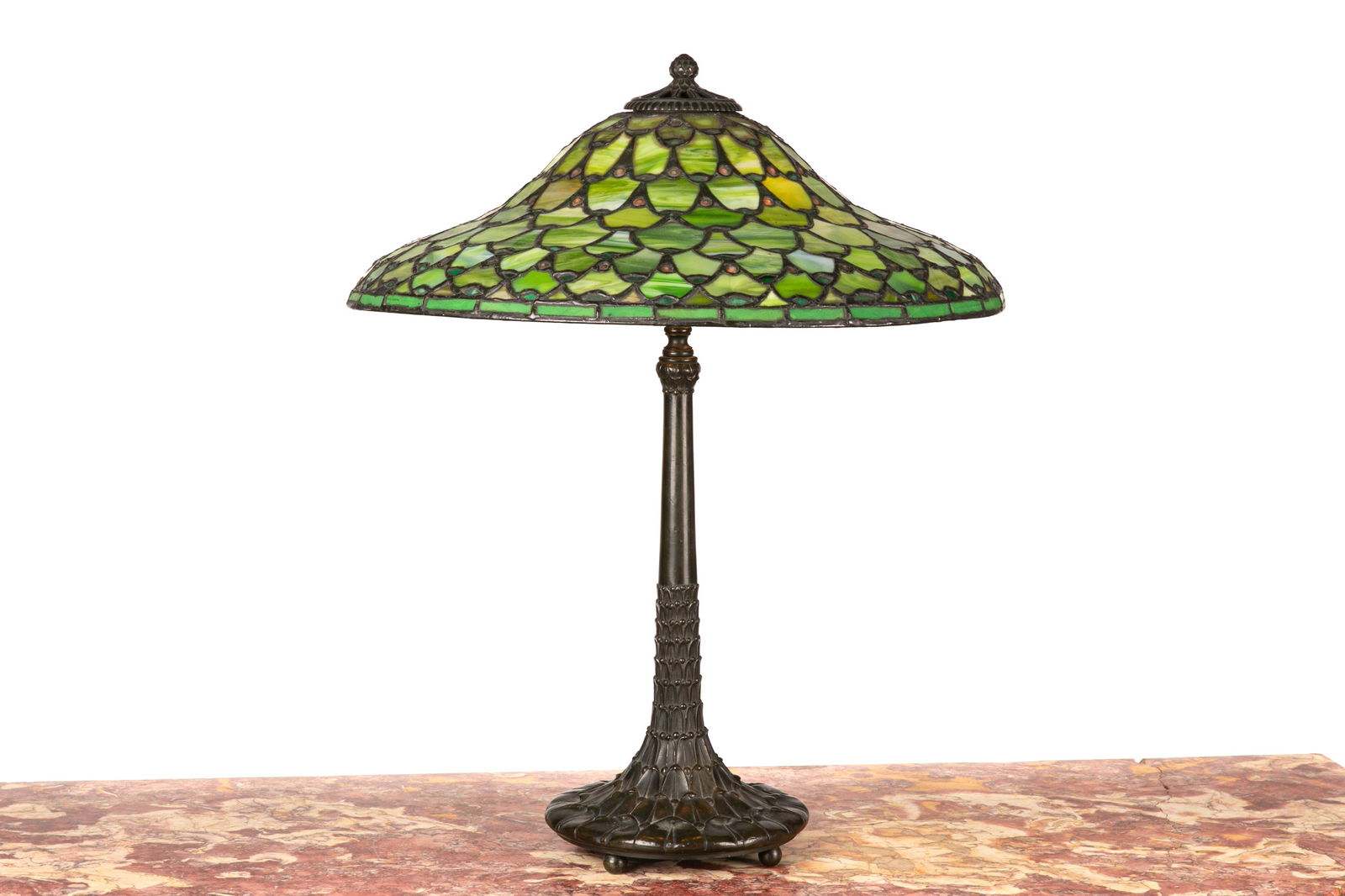 AMERICAN ART NOUVEAU DUFFNER & KIMBERLEY LAMP (1 of 4)