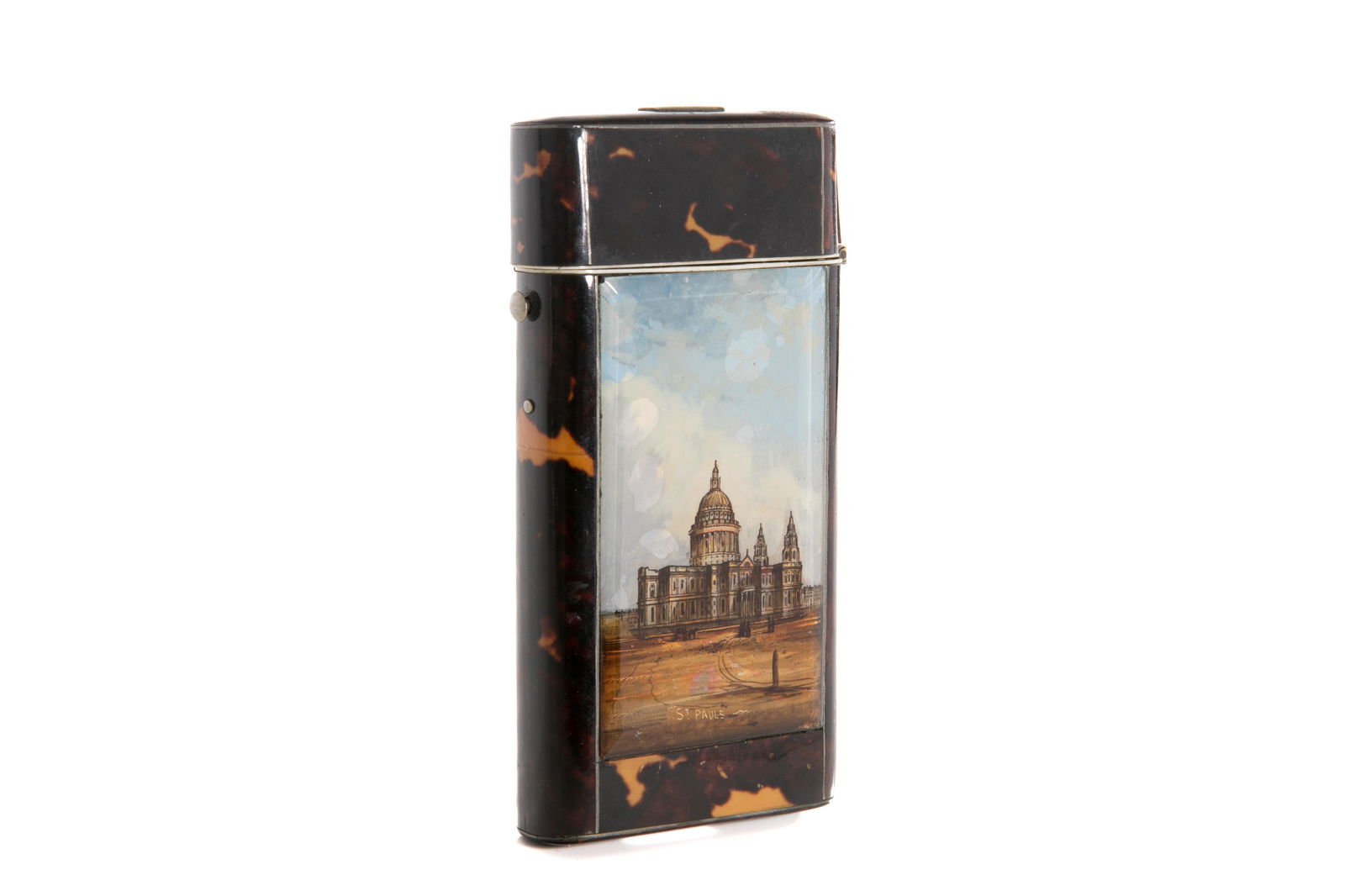 GRAND TOUR 19th C TORTOISE SHELL SOUVENIR CASE (1 of 3)