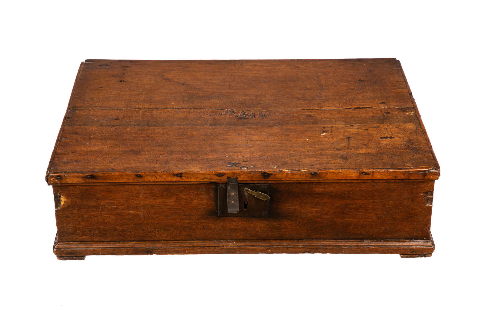 GEORGE III ENGLISH OAK BIBLE BOX (1 of 3)