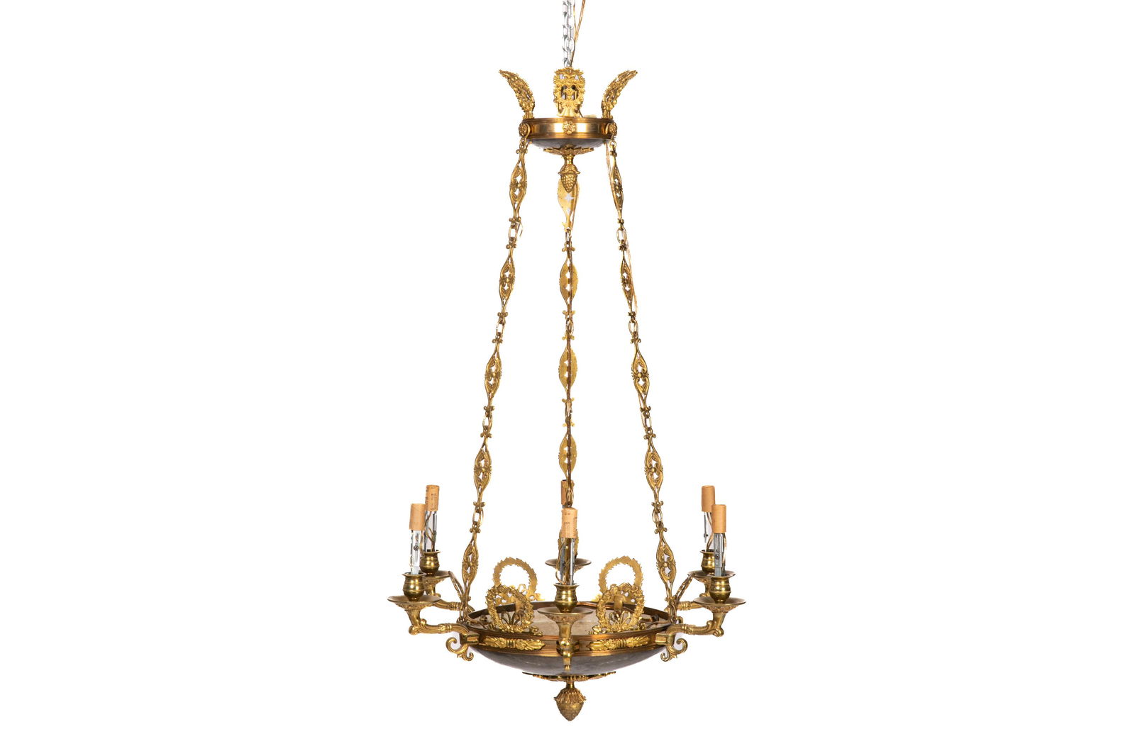 FRENCH EMPIRE BRONZE LIGHT FIXTURE (1 of 2)