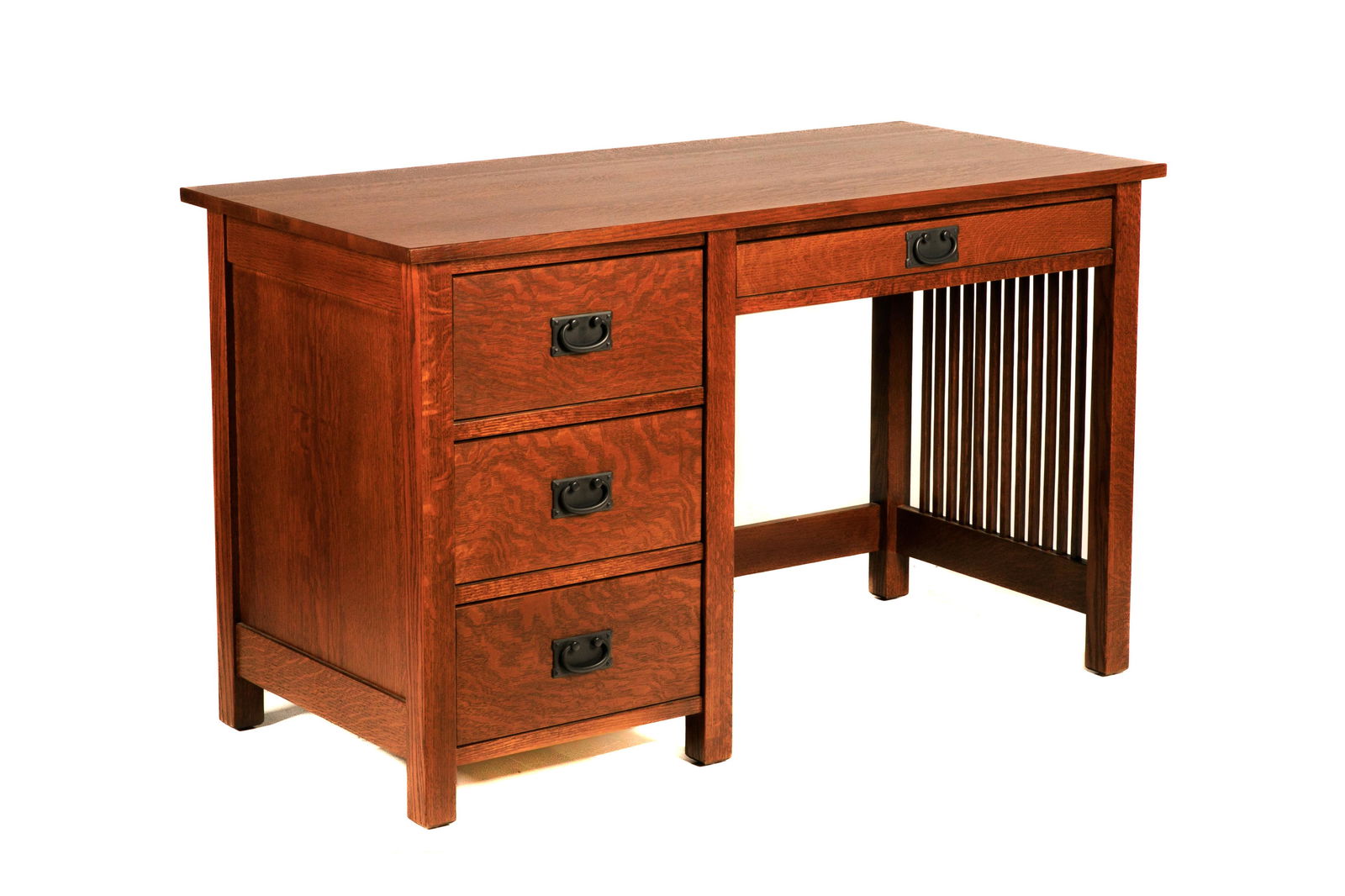 ARTS & CRAFTS STYLE OAK DESK (1 of 1)