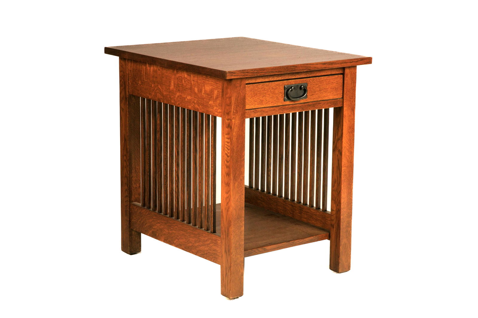 ARTS & CRAFTS STYLE MISSION OAK END TABLE (1 of 1)