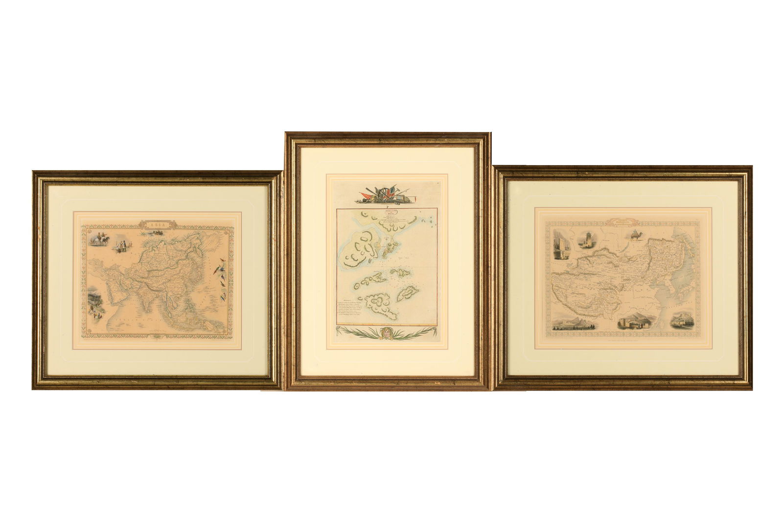 18th & 19th C. MAPS OF ASIA (3 MAPS) (1 of 8)