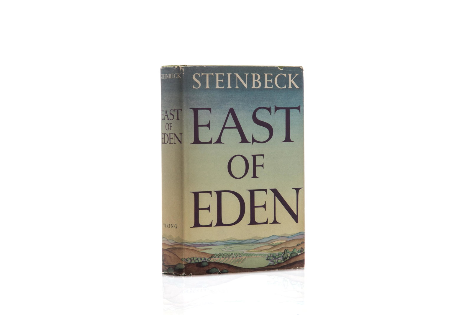 EAST OF EDEN FIRST TRADE EDITION: Steinbeck, John. EAST OF EDEN (New York: Viking, 1952). First trade edition. 8vo. Hardcover with greencloth and dark green lettering on cover and spine. Includes first state dust jacket without review