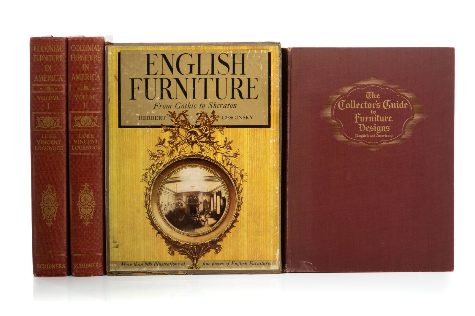THREE REFERENCE BOOKS ON FURNITURE, 4 VOLS (1 of 2)