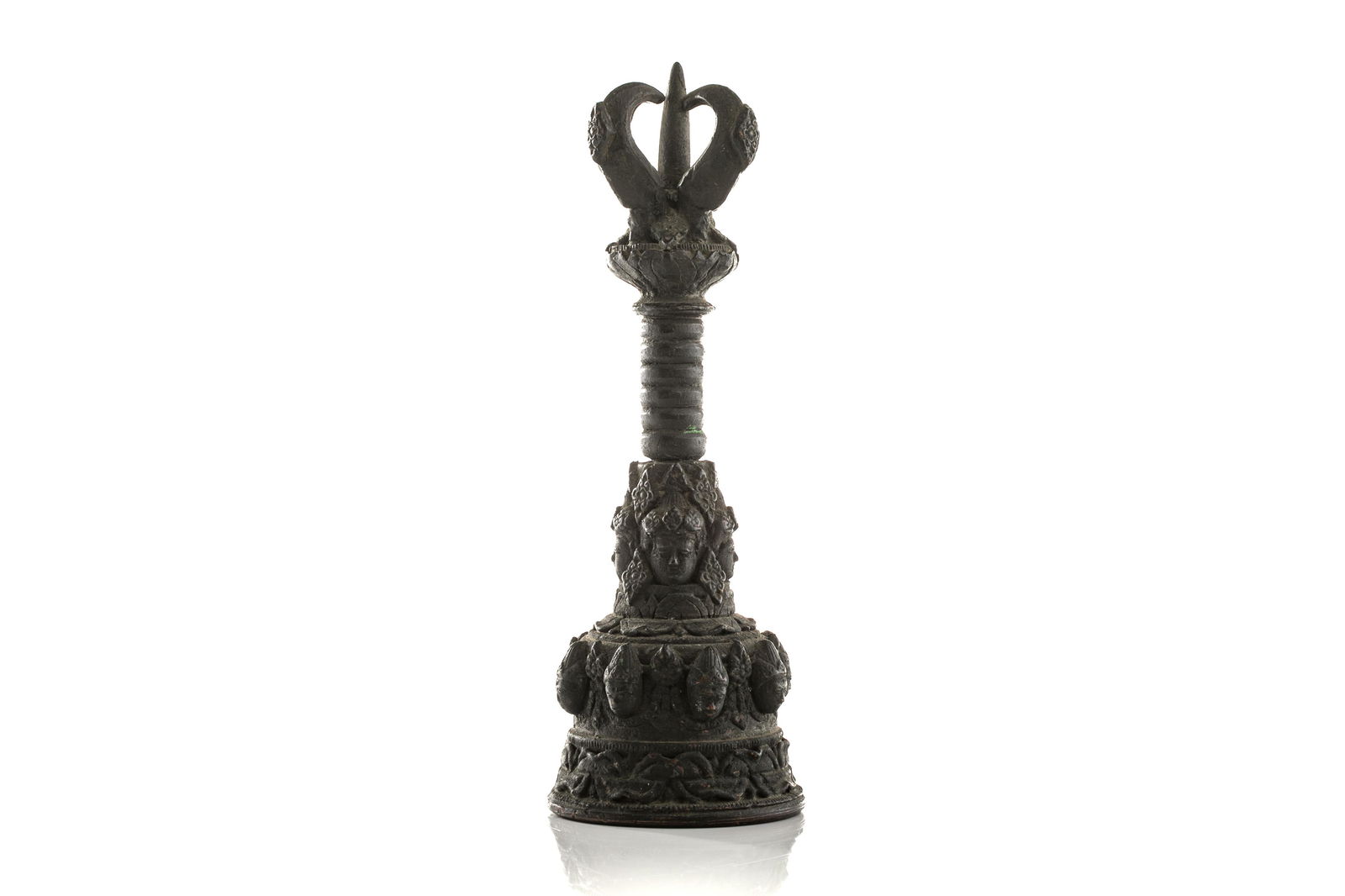 INDONESIA MAJAPAHIT STYLE BRONZE HAND-BELL (1 of 3)