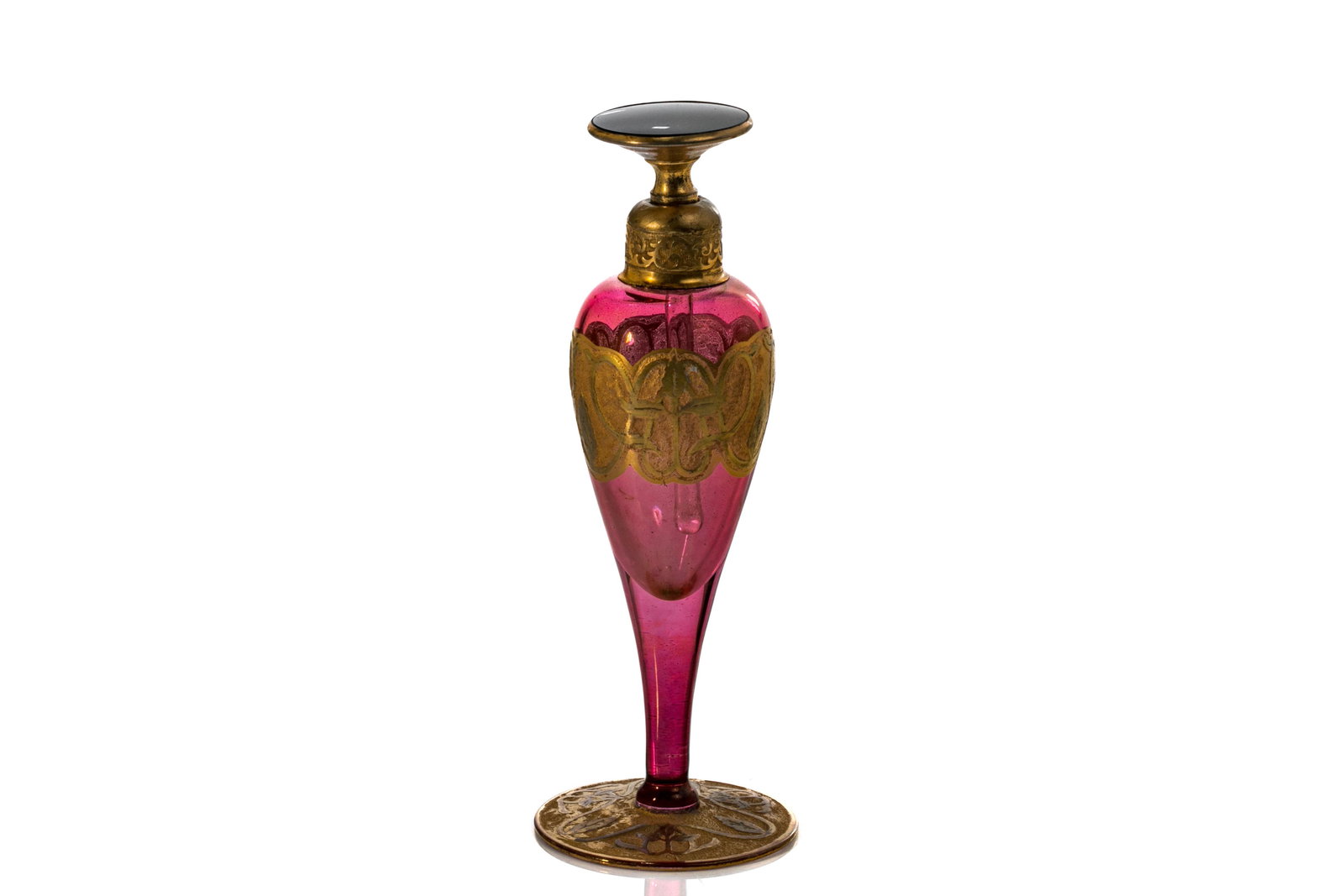 DEVILBISS ART DECO GLASS PERFUME BOTTLE (1 of 3)