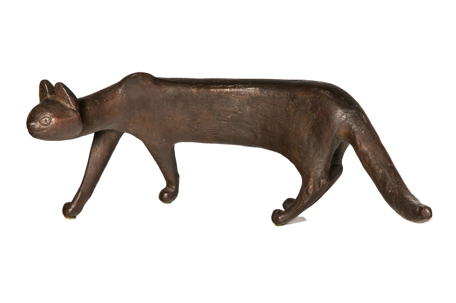 GERHARD MARCKS (German, 1889-1981): Laufende Katze (Running Cat) Inscribed with the artist's monogram, numbered II and stamped with cast stamp of Richard Barth: Guss Barth Bln Mariendorf to undersideBronze with brown patina L: 16" GÂ¸
