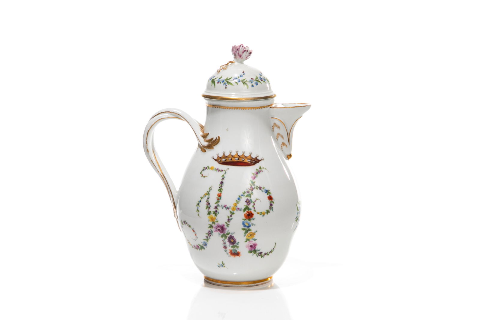 18th C MEISSEN PORCELAIN HOT WATER POT (1 of 3)