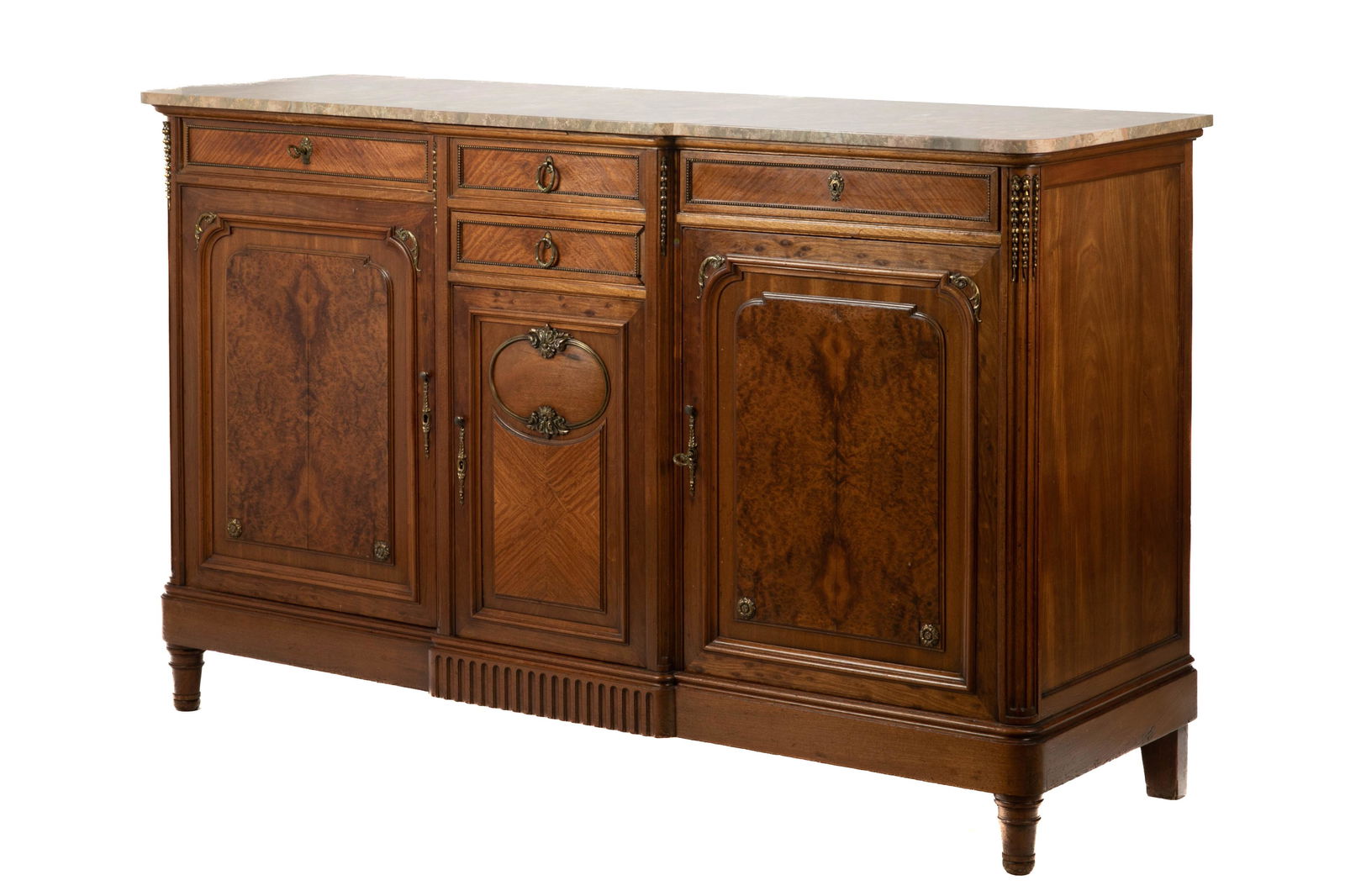 FRENCH BURLED WOOD BUFFET WITH BRONZE MOUNTS (1 of 1)